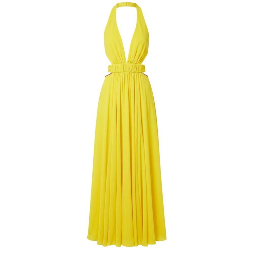 Trussardi Yellow Viscose Women Women's Dress